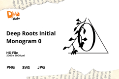 Deep Roots Initial Monogram Product Image 1