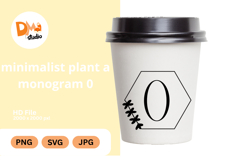 Minimalist Plant Monogram Product Image 1
