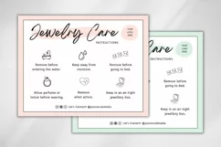 Editable Jewelry Care Card Canva Template - 5 Colors 2 Product Image 3