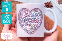 BUNDLE Self Care Mug Wrap sublimation, Mental Health Mug Product Image 12