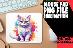 Bright and Playful Cat Mouse Pad Decor Product Image 1