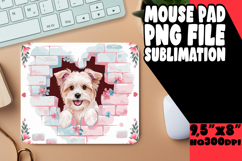 Joyful Mouse Mat Design PNG, Cute Dog Product Image 1
