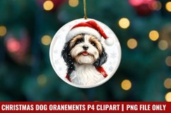 Breeds Of Christmas Dog Ornaments Clipart PNG Product Image 1
