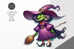 Halloween clipart, Witch clipart, Autumn clipart Product Image 1
