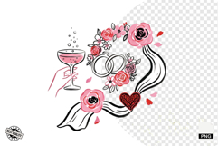 Summer Wedding Love Clipart Product Image 1