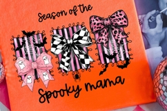 Preppy Coquette Halloween Bows PNG | Spooky Mama Sublimation Product Image 8