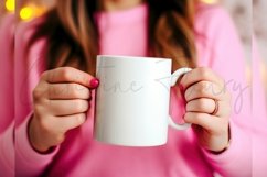 Valentine's Mug Mockup In Hands | Valentine's Day Mockup Product Image 3
