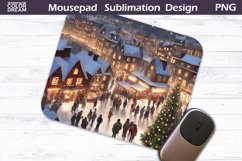 Christmas MousePad Design | Winter Mouse Pad PNG Product Image 1