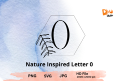 Nature Inspired Letter - Monogram Botanical Alphabet Product Image 1