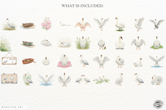 Summer Lake Swan Clipart Product Image 4