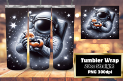 Sublimation Tumbler Template 20oz , Astronaut Product Image 1