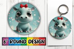 Winter 3D Holiday Round Design PNG Product Image 1