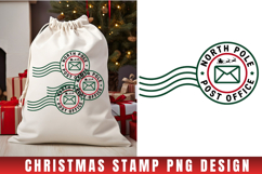 Christmas Stamp Clipart, Christmas Retro sublimation PNG Product Image 1