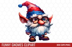 Funny Gnomes Clipart Product Image 1
