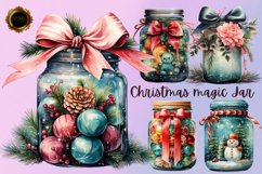 Christmas Magic Jar Clipart ,Christmas Clipart Product Image 1