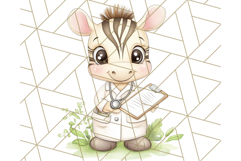Safari Baby Animal Clipart PNG, Jungle Outfits Baby Animals Product Image 3