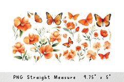 Flower Can Glass Wrap 16 Oz Libbey Can Sublimation Product Image 2