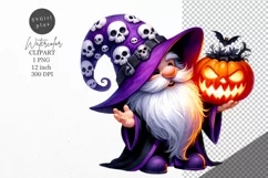 Halloween clipart, Halloween gnome clipart, Gnome clipart Product Image 1
