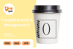 Tranquil Branch Monogram Icon Product Image 1