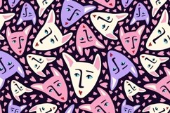 Cute cartoon pattern with cats Product Image 2