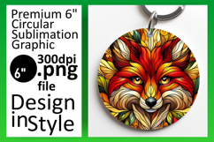 Bright Round Design for Sublimation , Animals Product Image 1
