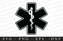 Star of Life SVG | SVG Cut files | Cricut Product Image 1