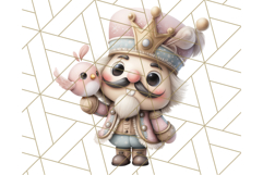 Playful Pink Nutcracker PNG, Pastel Christmas Clipart Product Image 3