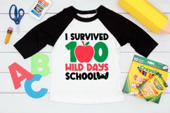 I Survived 100 Wild Days School SVG, School SVG Design Product Image 2
