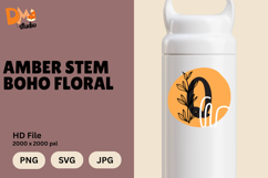 Amber Stem Boho Floral Monogram Product Image 1