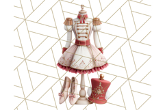 Nutcracker Ballet Clipart, Holiday Ballerina PNG Art Product Image 3