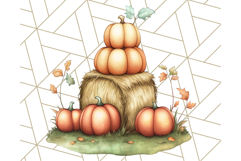 Fall Dinosaur PNG Clipart with Autumn Elements, Cute Dino Product Image 3