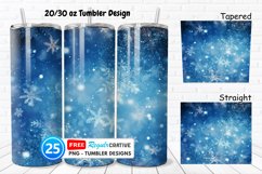 Christmas Snowflakes 20/30oz Tumbler, BONUS 25 Tumbler Product Image 1