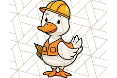 Goose Occupation Clipart PNG, Cute Job-Themed Graphics Product Image 3