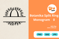Botanika Split Ring Monogram Product Image 1