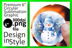 Snowman's Wonderland in Watercolor Style Product Image 1