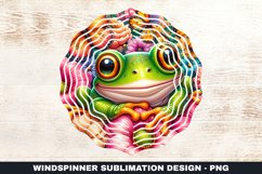 Frog Wind Spinner Sublimation Design Product Image 1
