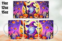 Halloween Gnome Mug Wrap Sublimation 11oz, 12oz, 15oz Product Image 1