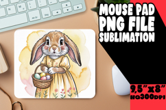 JOYFUL DESK MAT CREATIVE PNG, Easter Bunny Product Image 1