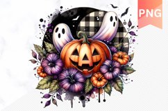 Flowers Halloween Sublimation - Flowers Clipart PNG Design Product Image 1