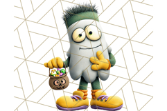 Monster Kids Clipart PNG, Cute Halloween Costume Art Product Image 3