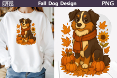 Fall Dogs Clipart | Autumn Puppy Sublimation Bundle Product Image 29