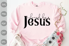 Chistian Quote SVG Design / Loved By Jesus SVG Cut Files Product Image 1