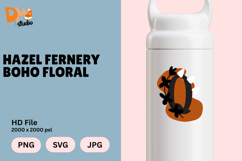 Hazel Fernery Boho Floral Monogram Product Image 1