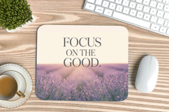 Inspirational Quotes Mouse Pad, Motivational PNG Sublimation Product Image 1
