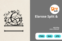 Elarose Split Monogram Product Image 1