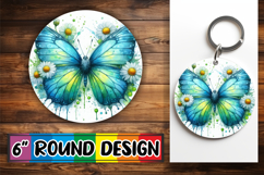 Joyful Ornaments Circle PNG, Butterfly Product Image 1