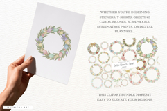 Easter Wreath Clipart Product Image 4