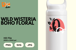 Wild Wisteria Boho Floral Monogram Product Image 1