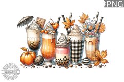 Fall Coffee Sublimation Design - High Quality 300 Dpi Product Image 1