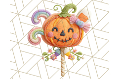 Kawaii Halloween Clipart Cute Kids and Candy Elements Png Product Image 3
